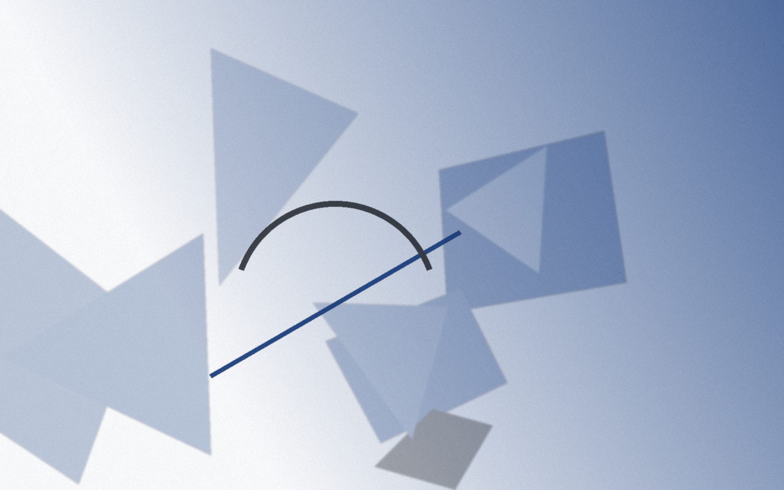 Abstract brand-toned composition representing a systems implementation project